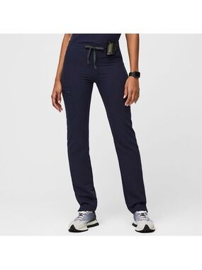 Figs Yola Skinny Scrub Pants Navy Blue